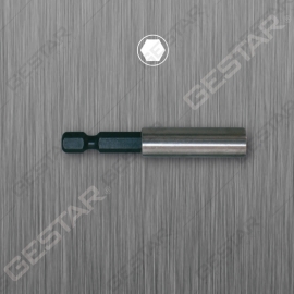 Stainliess Steel Housing Magnetic Bit Holder - 1/4" Hex
